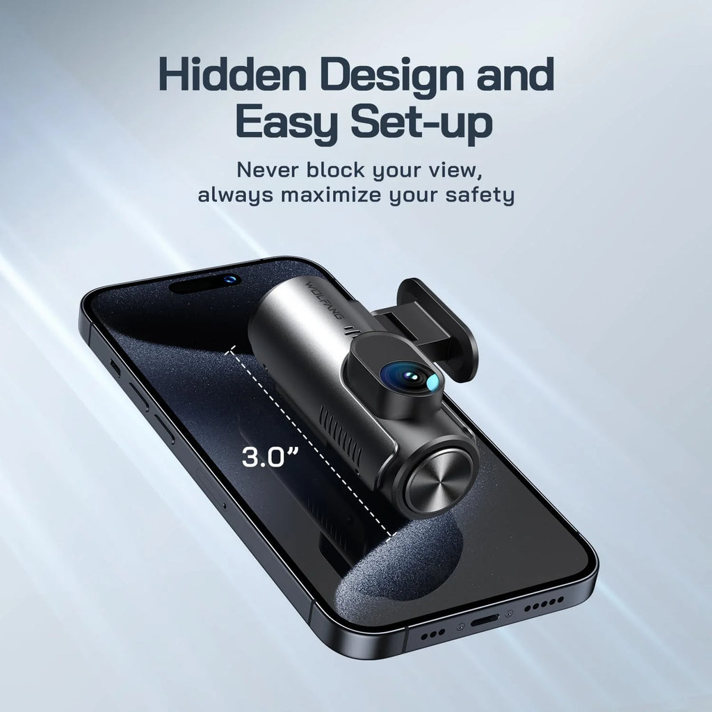 Dash Cam Front and Rear 4K Front 1080P Rear, Dual Dash Camera with 3" IPS Screen, 170° Wide Angle, Night Vision, G-Sensor, Loop Recording, Parking Monitor, Supports 128GB
